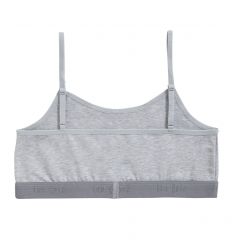 Ten Cate Meisjes Soft Top Cotton Stretch Light Grey Melee 2