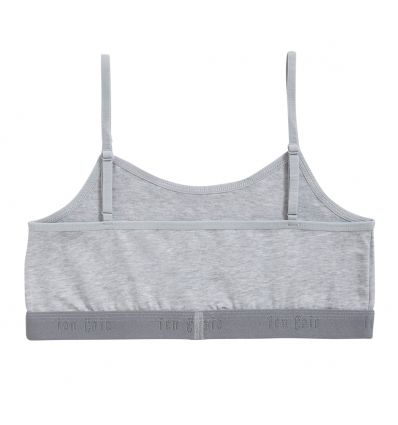Ten Cate Meisjes Soft Top Cotton Stretch Light Grey Melee