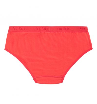Ten Cate Meisjes Hipster Slip 2Pack Cotton Stretch Red