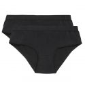 Ten Cate Meisjes Hipster Slip 2Pack Cotton Stretch Black