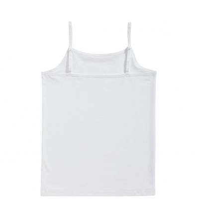 Ten Cate Meisjes Spaghetti Hemd Cotton Stretch White