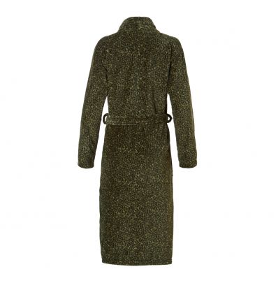 Ten Cate Damen Badjas Leaf Print Taupe