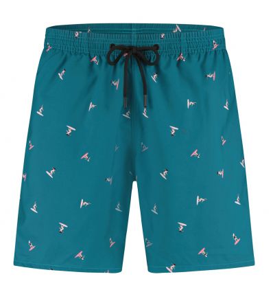 Tweka Badpak Pool Swimsuit Soft Cup Graphic Wave Blue