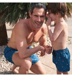 Tweka Badpak Pool Swimsuit Soft Cup Graphic Wave Blue 2