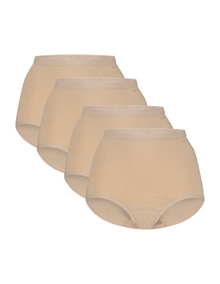 Ten Cate Dames Basics Maxi Highwaist 4Pack Beige