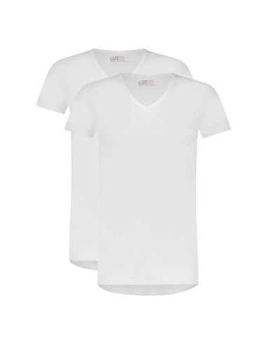Ten Cate Basics V-neck 2 pack white