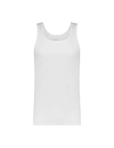 Ten Cate Heren Basics Singlet Cotton Stretch 2Pack Wit