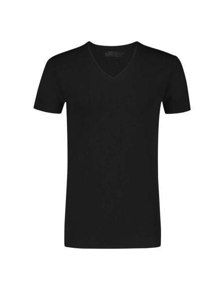 Ten Cate Basics men V-neck shirt 2 pack black
