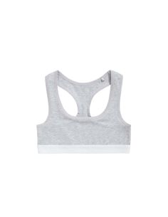 Ten Cate Basics girls racerback top light grey melee