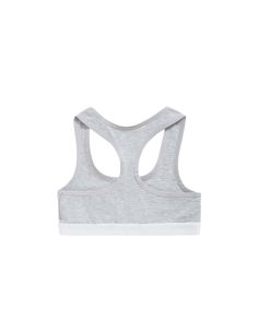 Ten Cate Basics girls racerback top light grey melee 2