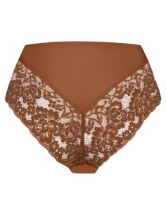 Ten Cate Secrets Lace Brazilian High Waist Pecan