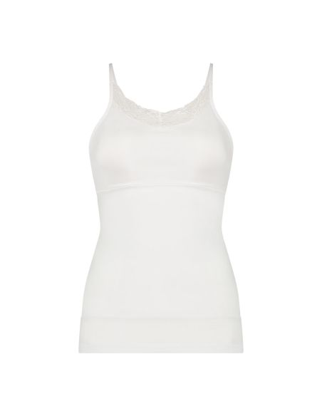 Ten Cate Dames Basics Cotton Shape Spaghetti Shirt Lace Wit Ten Cate Dames Basics Cotton Shape Spaghetti Shirt Lace Wit