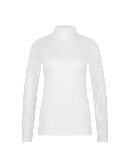 Ten Cate Thermo Dames Rib Shirt Longsleeve High Neck Wit