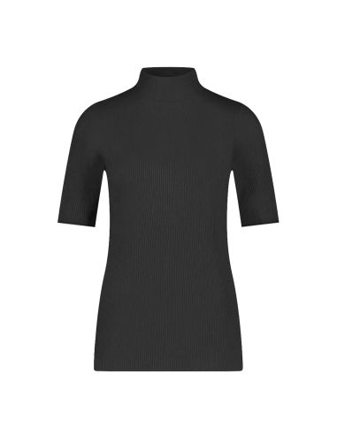 Ten Cate Dames Thermo Rib T-Shirt High Neck Zwart