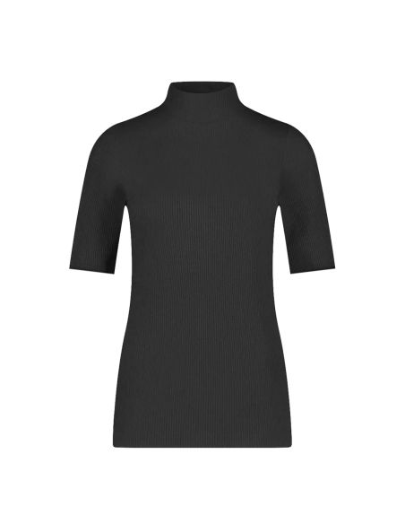Ten Cate Dames Thermo Rib T-Shirt High Neck Zwart