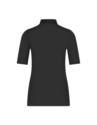 Ten Cate Dames Thermo Rib T-Shirt High Neck Zwart