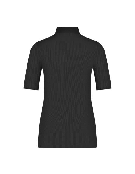 Ten Cate Dames Thermo Rib T-Shirt High Neck Zwart