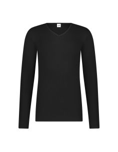 Ten Cate Herren Thermo V-Shirt Longsleeve Schwartz