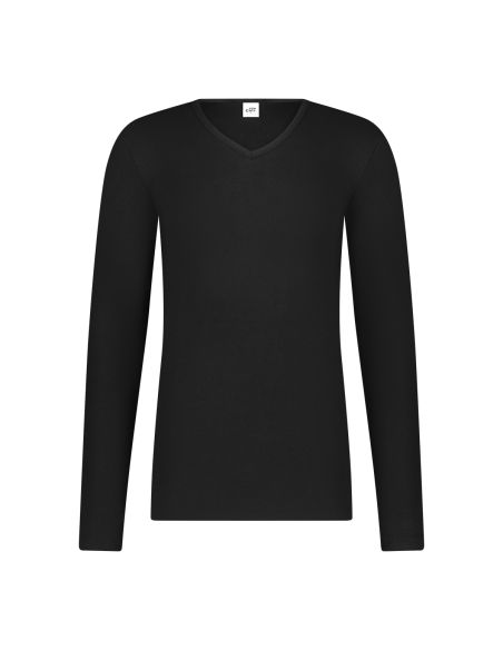 Ten Cate Herren Thermo V-Shirt Longsleeve Schwartz