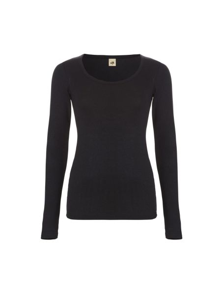 Ten Cate Thermo Damen T-Shirt Longsleeve Schwartz